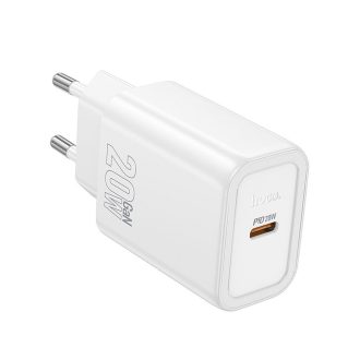 Töltő adapter Type C - Hoco N60 - QC PD 20W-os, FEHÉR