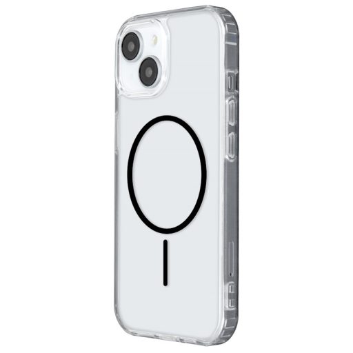 iPhone 13 Thin Mag Anti Shock tok, MagSafe, átlátszó / fekete