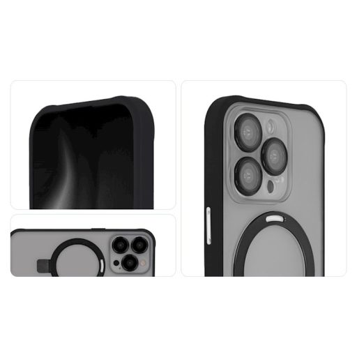 iPhone 13 Ring Secure Mag tok, átlátszó / fekete