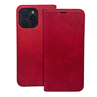   Samsung Galaxy A57 5G SUEDE oldalra nyíló notesz tok, piros