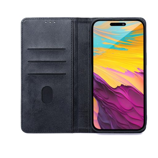  Samsung Galaxy A57 5G SMART SEAM oldalra nyíló notesz tok, fekete