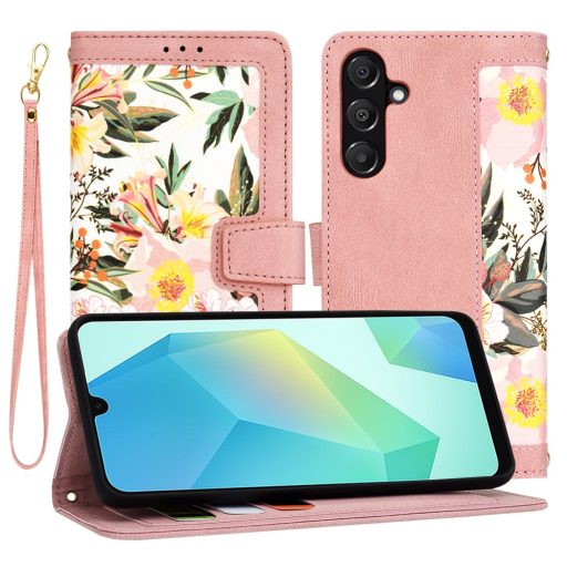 Samsung Galaxy A55 5G CRAFT oldalra nyíló notesz tok, rózsaszín