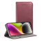  Samsung Galaxy A35 5G SMART MAGNETO oldalra nyíló notesz tok, burgundi