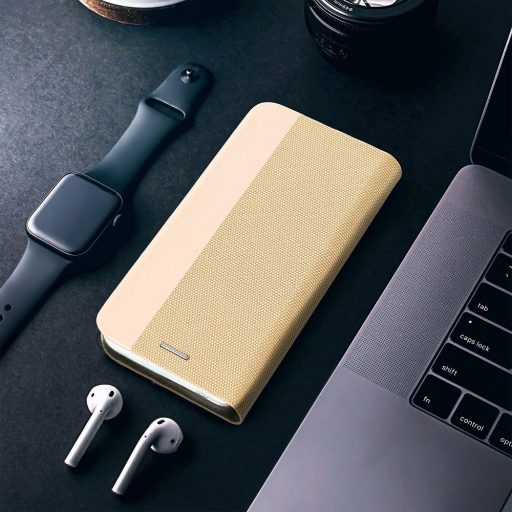  Samsung Galaxy A05 SENSITIVE oldalra nyíló notesz tok, arany