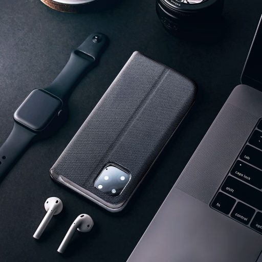  Samsung Galaxy A05 SENSITIVE oldalra nyíló notesz tok, fekete