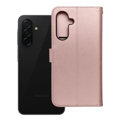 Samsung Galaxy A17 4G / 5G MEZZO oldalra nyíló notesz tok, rózsaarany, mandala mintával