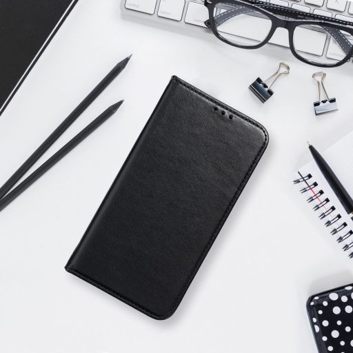  Samsung Galaxy A17 4G / 5G SMART MAGNETO oldalra nyíló notesz tok, fekete
