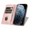  Samsung Galaxy A17 4G / 5G FLIPCOVER oldalra nyíló notesz tok, rózsaarany