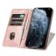  Samsung Galaxy A17 4G / 5G FLIPCOVER oldalra nyíló notesz tok, rózsaarany
