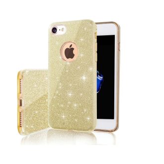 Samsung Galaxy A57 5G GLITTER szilikon tok, arany