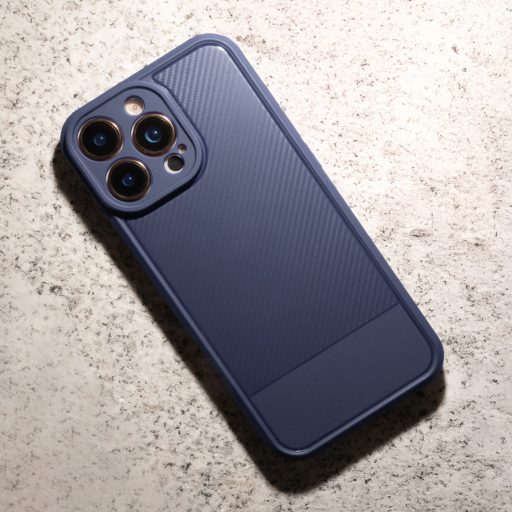 Samsung Galaxy A57 5G CARBON szilikon tok, kék