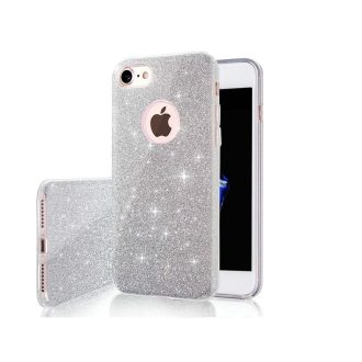 Samsung Galaxy A17 4G / 5G GLITTER szilikon tok, ezüst