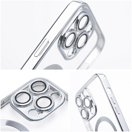 Samsung Galaxy A17 4G / 5G ELECTRO MAG COVER MagSafe kompatibilis szilikon tok, ezüst