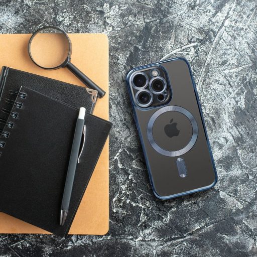 Samsung Galaxy A17 4G / 5G ELECTRO MAG COVER MagSafe kompatibilis szilikon tok, titán kék
