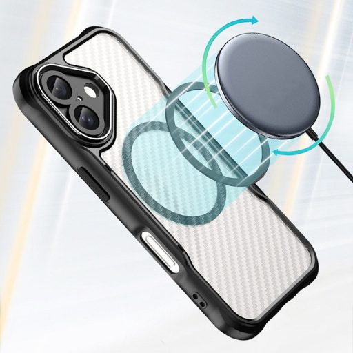 iPhone 13 Defender Carbon Mag ütésálló MagSafe kompatibilis tok fekete