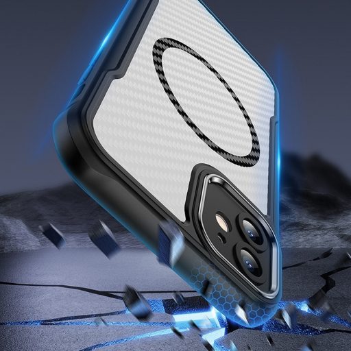 iPhone 13 Defender Carbon Mag ütésálló MagSafe kompatibilis tok fekete