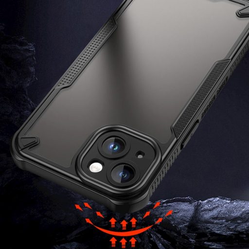 iPhone 13 Defender Matt ütésálló tok, fekete